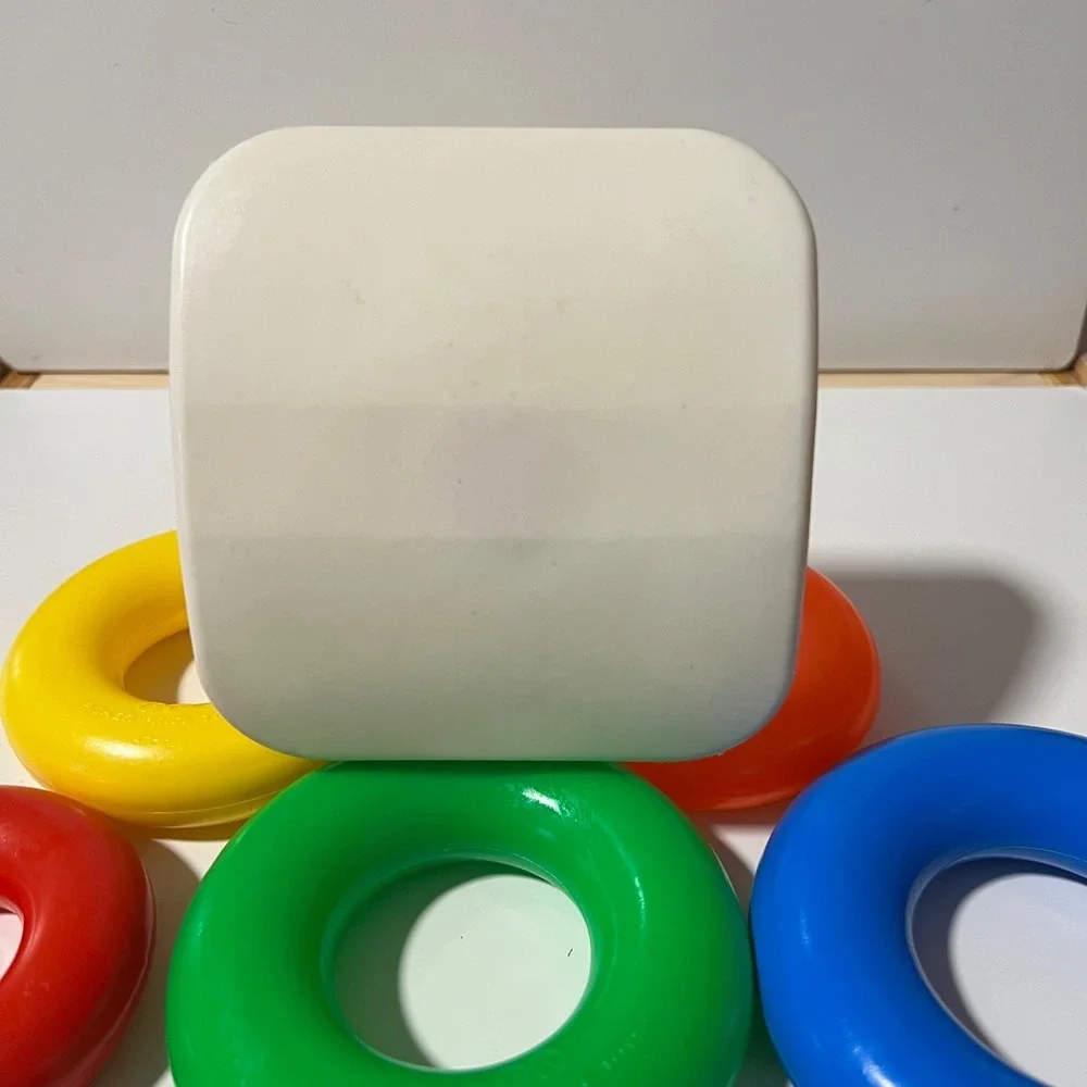 Vintage Fisher Price Rock A Stack Ring Stack Game 80's Complete Clean‎